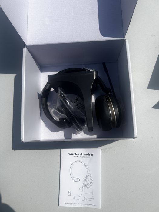 Słuchawki Bezprzewodowe z Mikrofonem BT881-CD + Stacja Dokująca USB Call Center