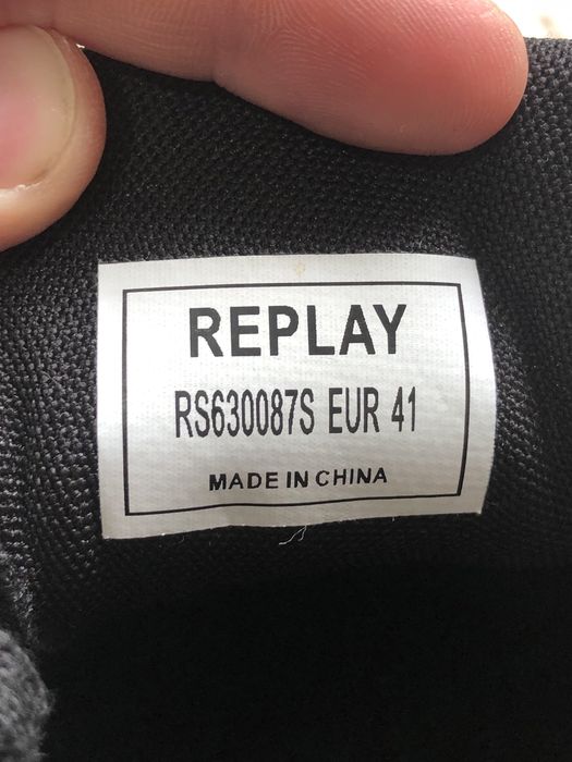 REPLAY LUXURY (41-42) 27см Black Margaret мужские кроссовки унисекс ри