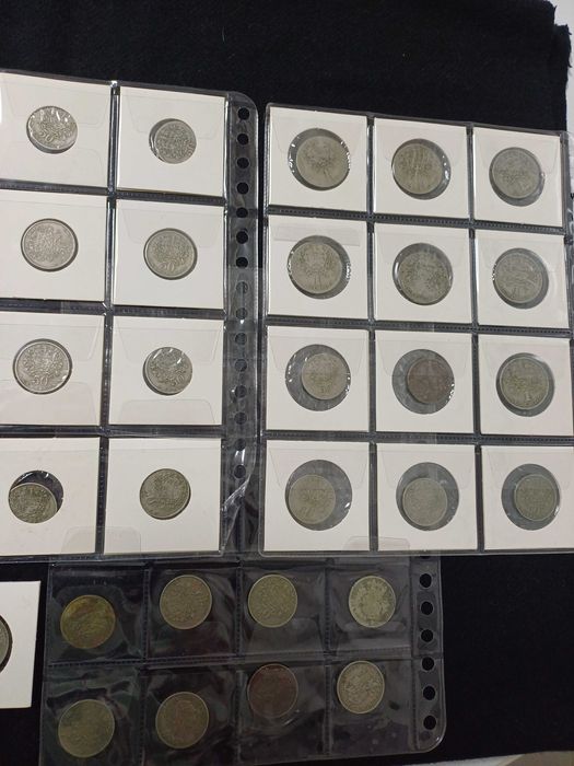 Moedas Portuguesas de Alpaca de 50 cêntimos e 1.00 escudo 48 unidades