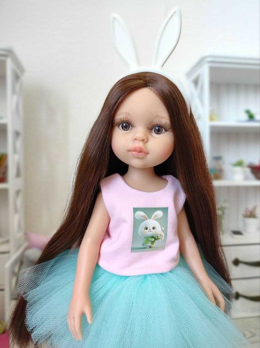 Лялька кукла Паола Рейна Керол Рапунцель у пишній спідниці, 32 см