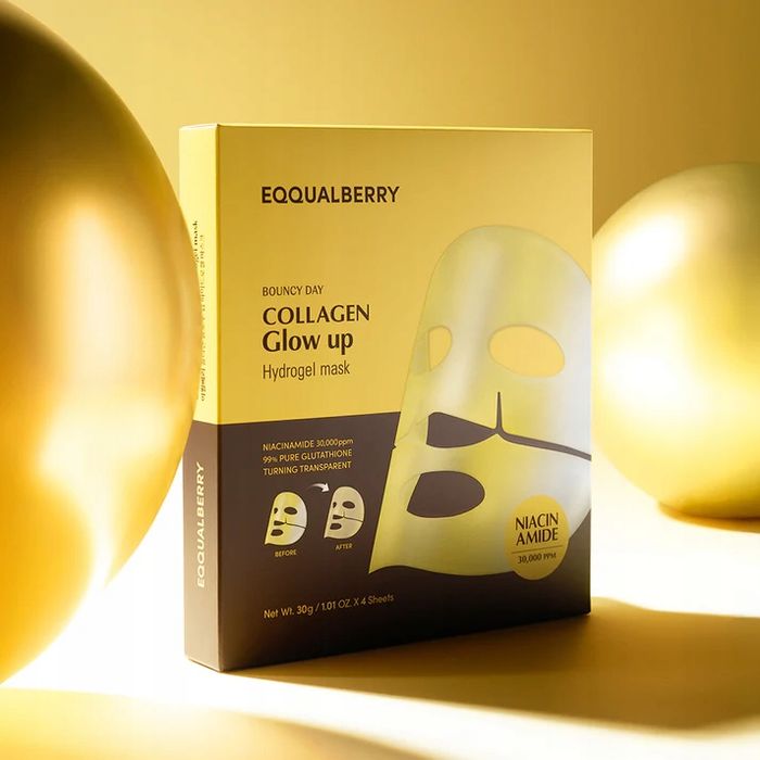 EQQUALBERRY Maska Hydrożelowa Glow Up | Kolagen Niacynamid 30g