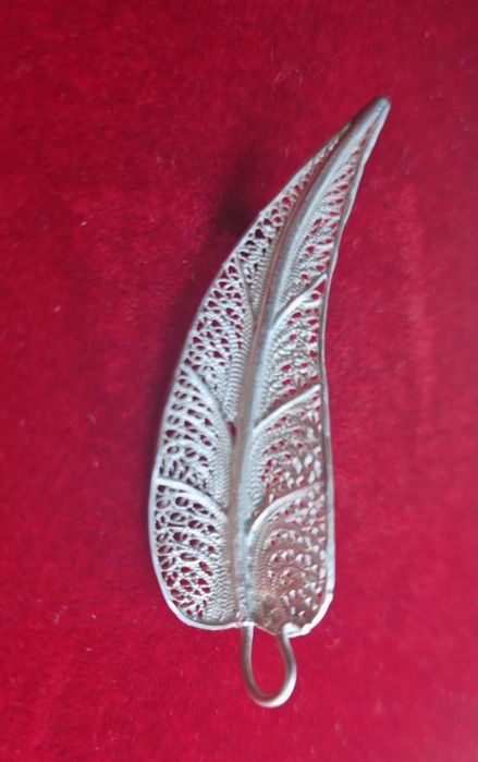 Pregadeira filigrana prata