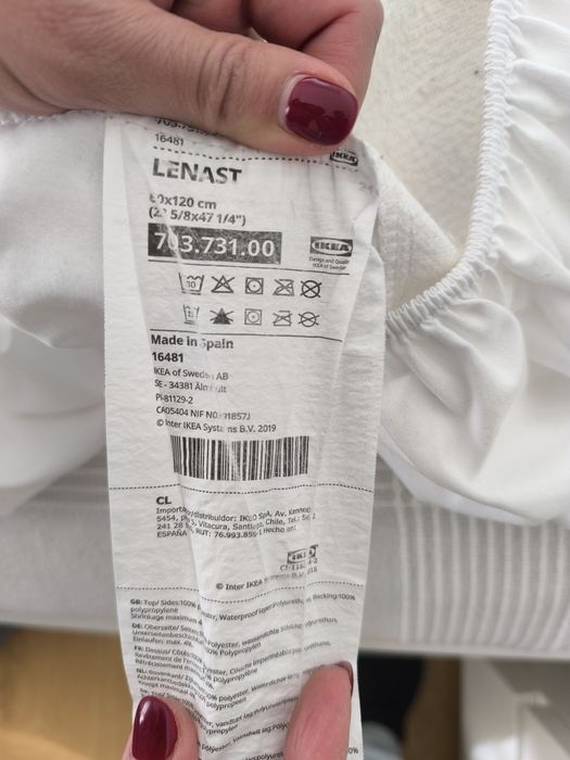 colchão para berço IKEA skönast + resguardos LENAST
