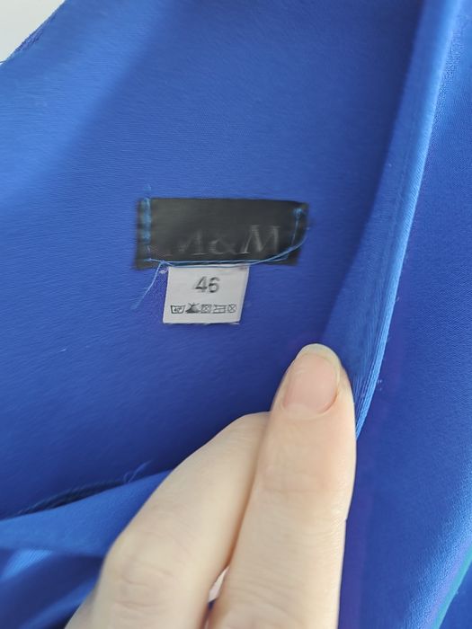 Sukienka elegancka chabrowa