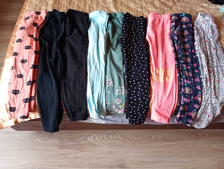 Leginsy 116 zestaw 9szt.