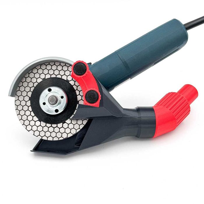 Пиловідвід на болгарку 125 мм для запилу плитки під кут 45 градусів