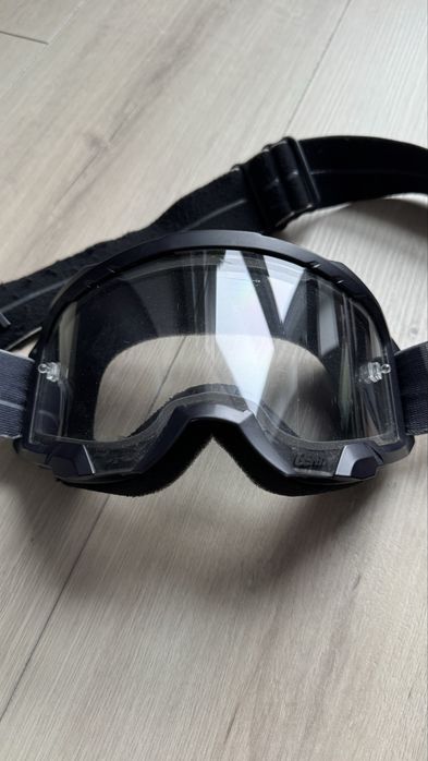 Czarne gogle leatt velocity 4.5 black MTB CROSS