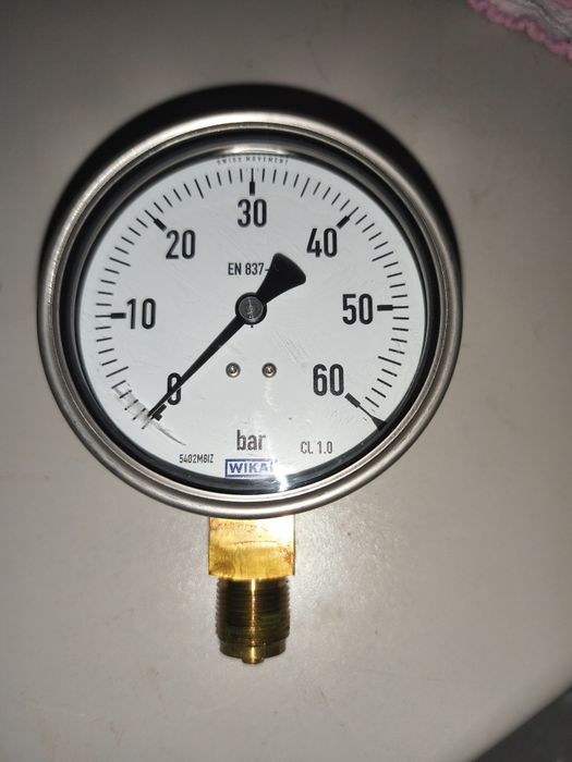 Manometr 60 bar 1.0 cl