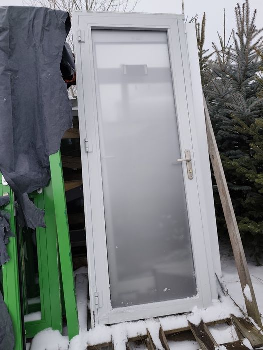 Drzwi aluminiowe używane 92 x 234