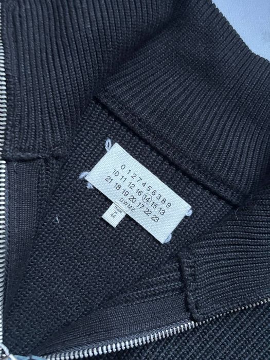 Margiela Zip Knit Cardigan Black