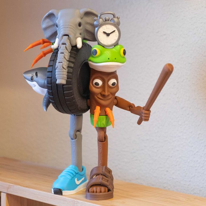 Рухома фігурка La Grande Combination із мему Brainrot