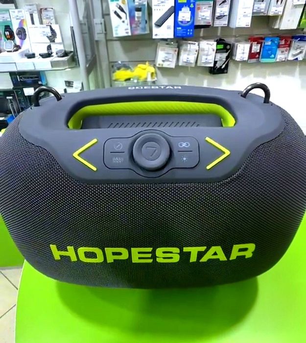Беспроводная Блютуз колонка Hopestar PARTYBOX120Вт с двумя микрофонами