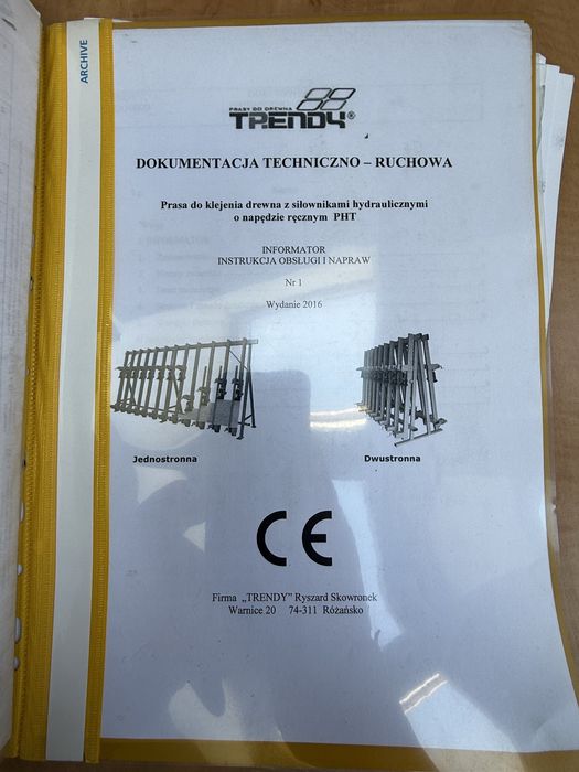 Prasa do klejenia drewna 320
