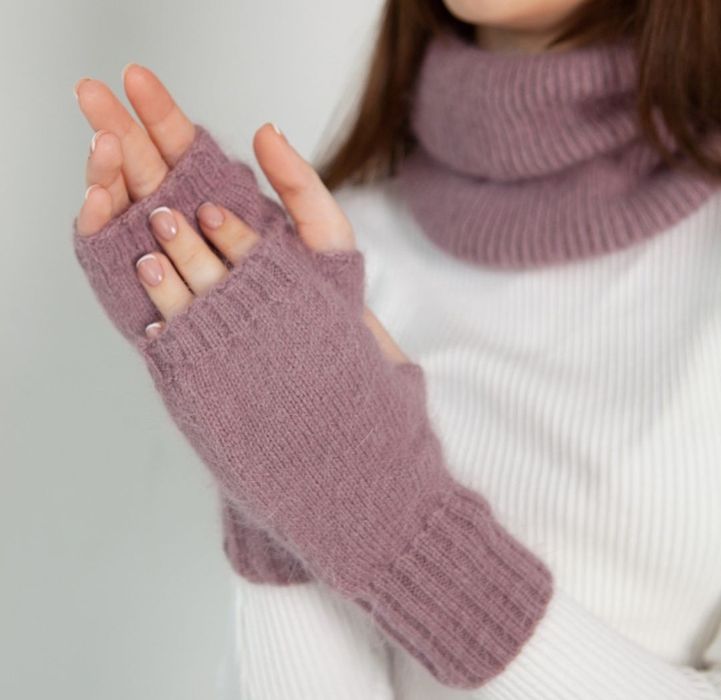 Мітенки рукавиці ангорові. Розпродаж залишків