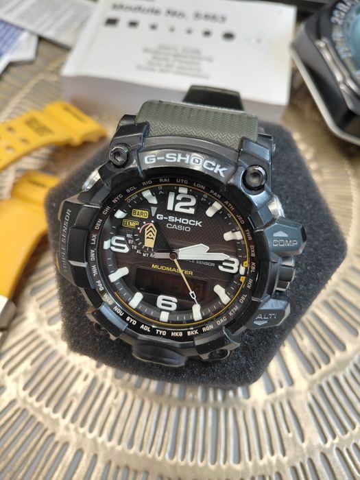 Casio gwg1000 zielony i zolty pasek