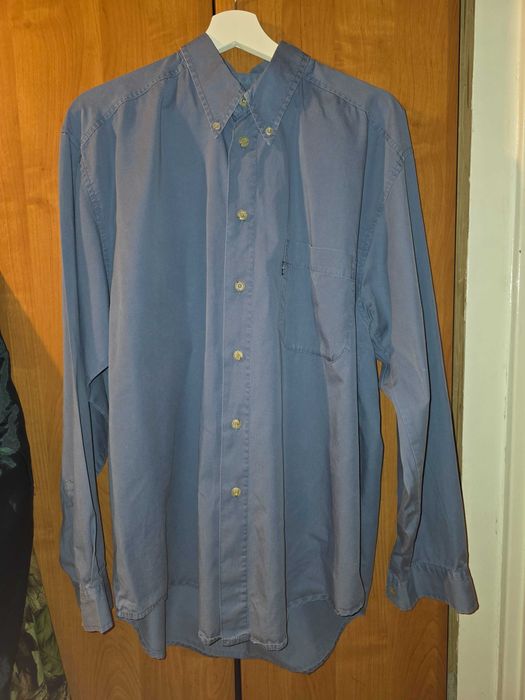 Koszula Levi’s męska niebieska casual | bawełna | L