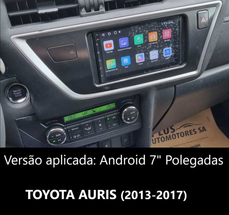 (NOVO) Rádio 2DIN Toyota AURIS (2006 até 2017) • Android D-4D [4+64GB]