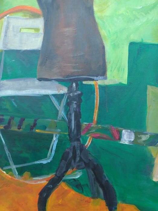 Obraz na płótnie."Manekin krawiecki". Akryl