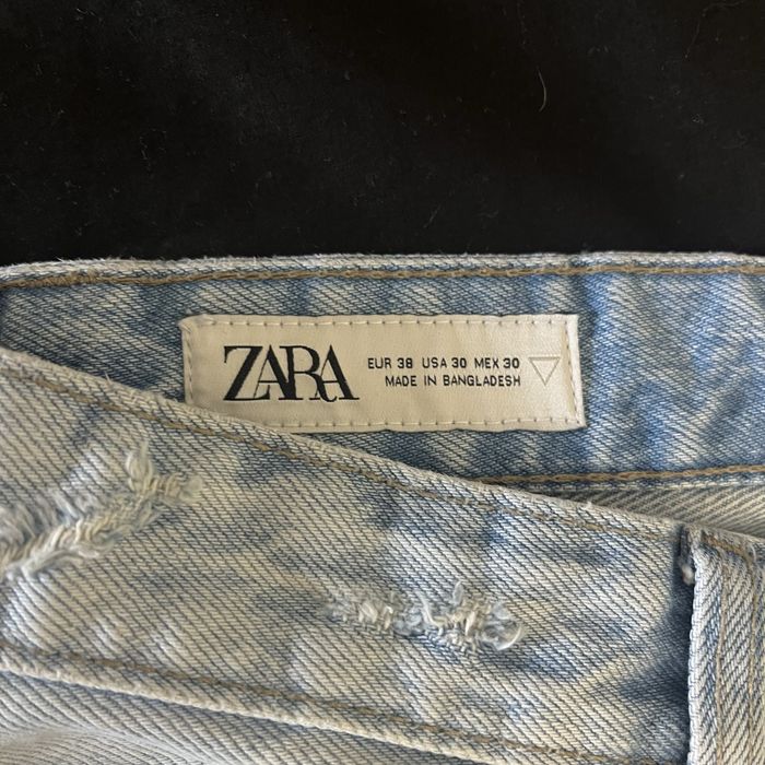 Zara Calças de Ganga 38