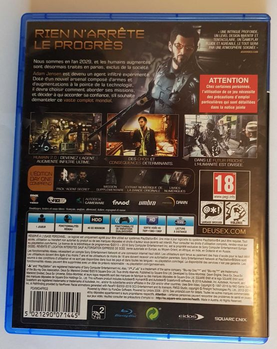 Deus Ex - Jogo Ps4