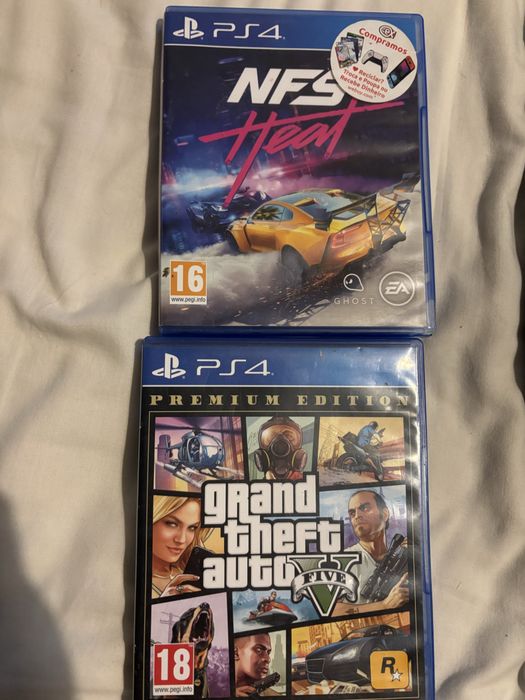 PS4+ volante com pedais+ GTA V + Need for Speed heat