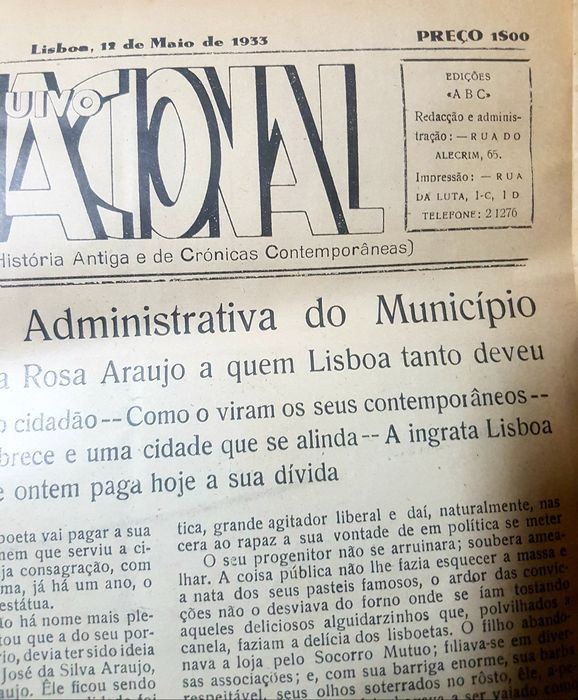 Revista Arquivo nacional n°20 Ano 1933