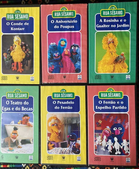 [VHS] Rua Sésamo (números e títulos na descrição)