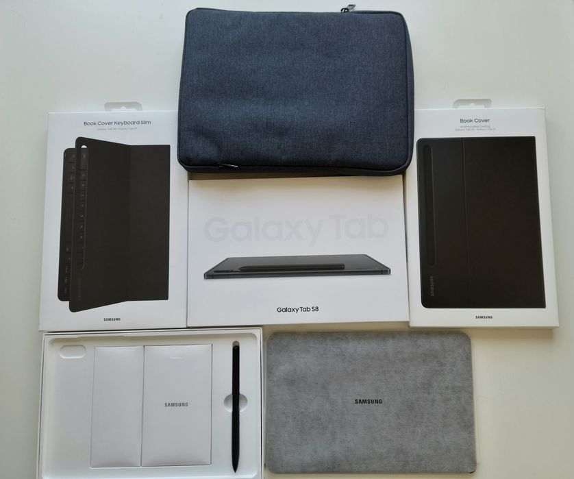 Samsung Galaxy Tab S8 11'' 128GB + Capa Teclado Original + SPen + Capa