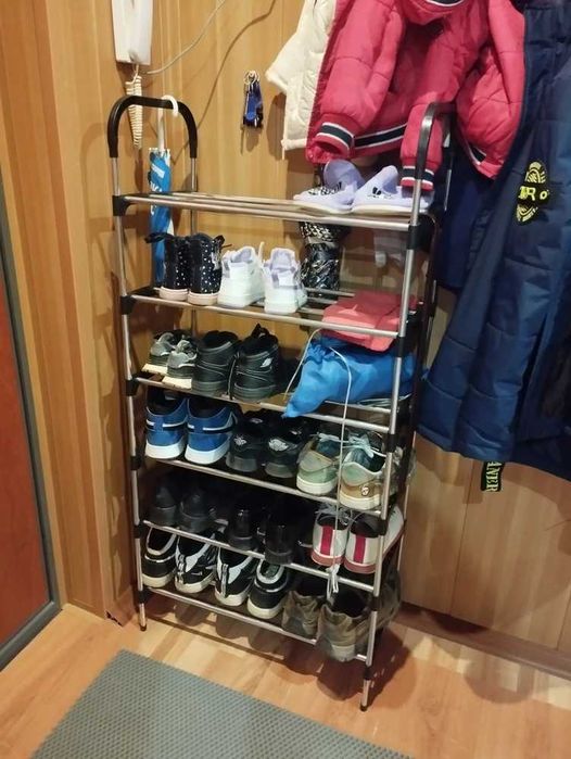 Полиця для взуття стійка на 6 полиц, 18 пар взуття New shoe rack