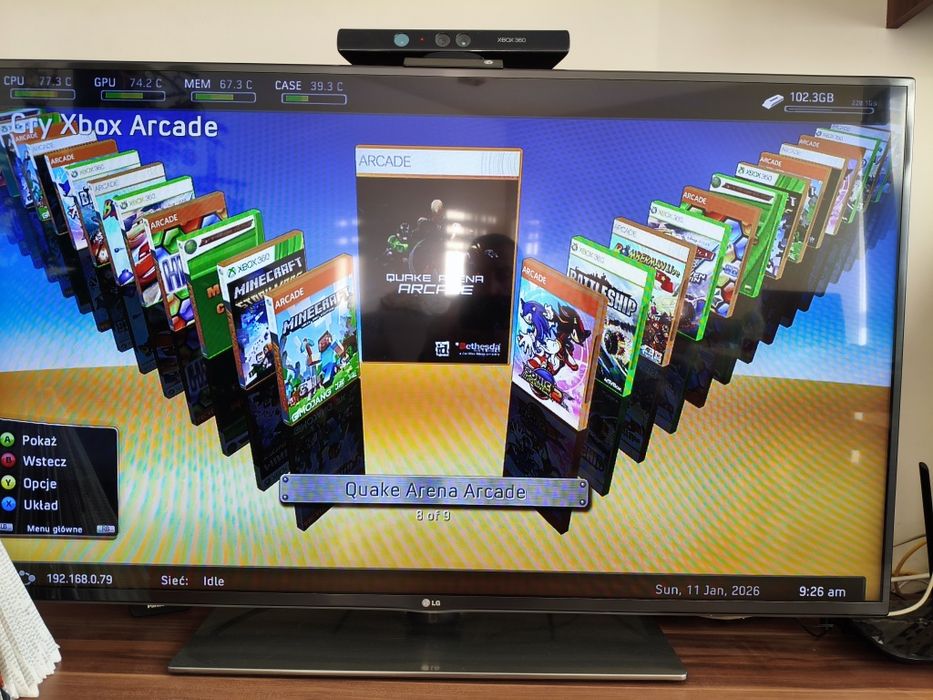 Xbox360 2pady kinect