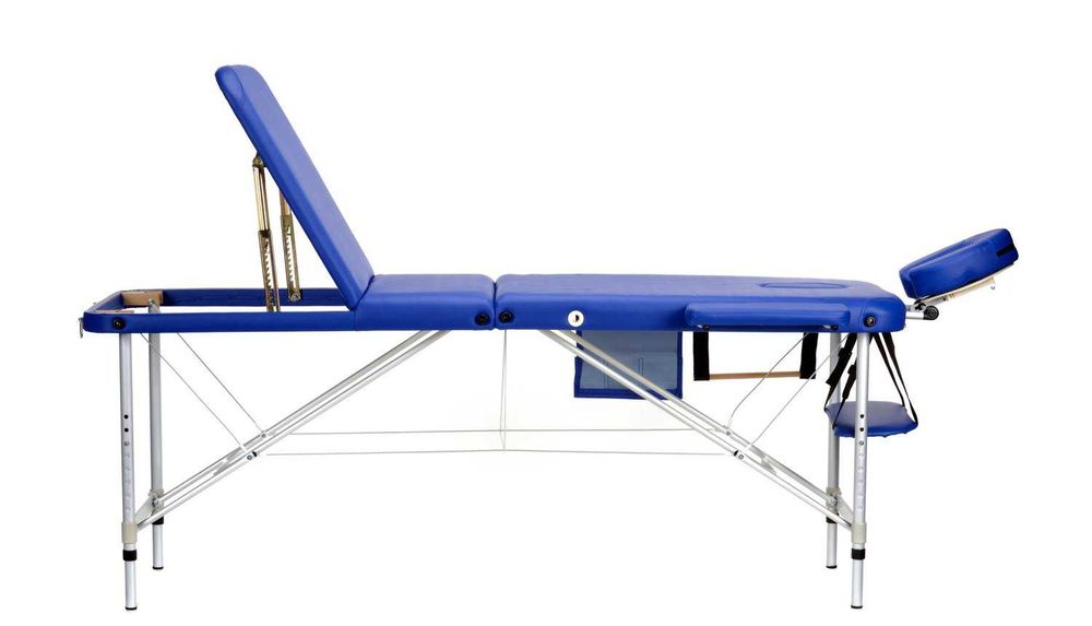 Stół, łóżko do masażu 3-segmentowe aluminiowe