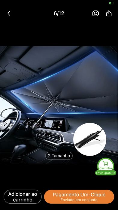 Protetor solar para carro