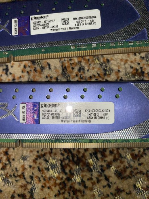 Оперативная памьять ddr3 Kingston