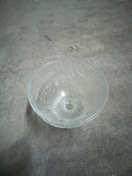 Taça de vidro martelado vintage