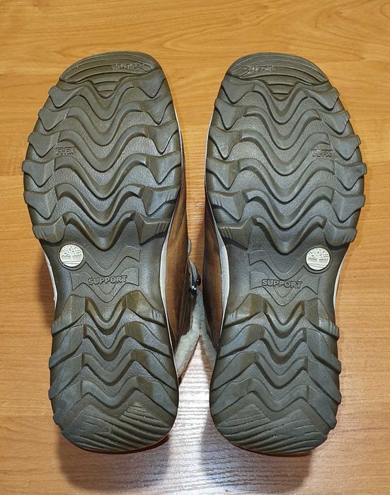 Skórzane wodoodporne trapery TIMBERLAND, stan BDB, rozm. 40 / 26 cm