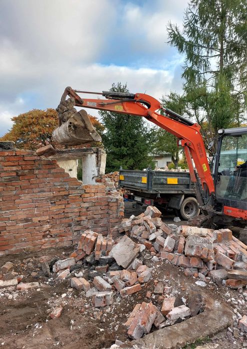 Wynajem minikoparki/Usługi minikoparką, prace ziemne