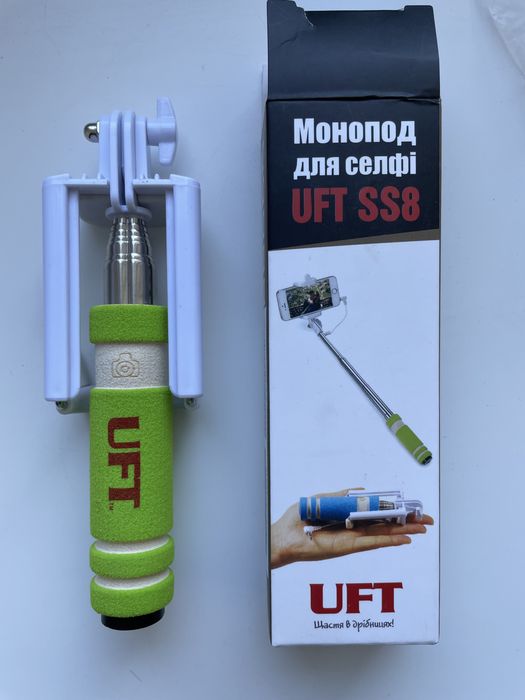 Селфі-монопод UFT SS8 Compact зі шнуром Green