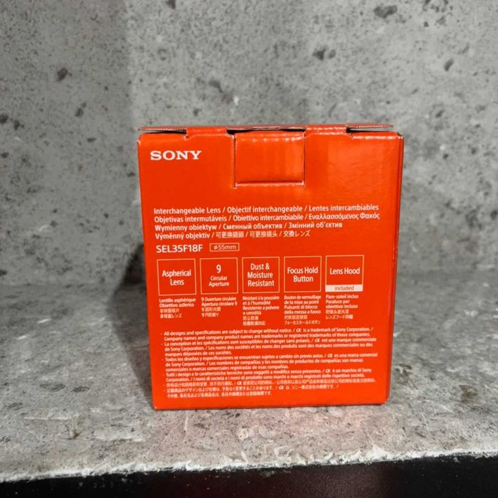 Obiektyw SONY SEL35F18F | Pełny zestaw | NOWY