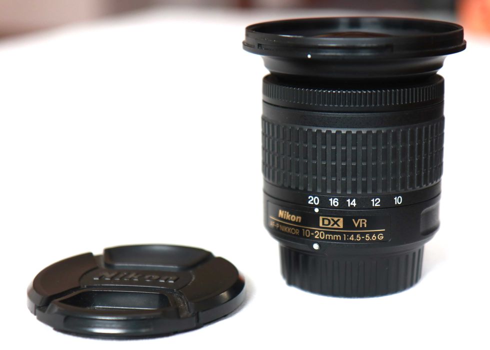 Lente Nikon AF-P 10-20mm objetiva em excelentes condições