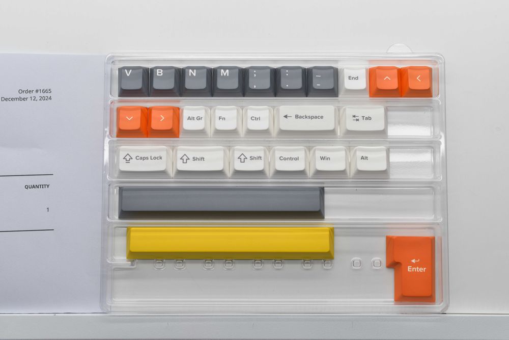 Teclas PT ISO Yuzu Keycaps compatíveis com Keychron Q1/V1