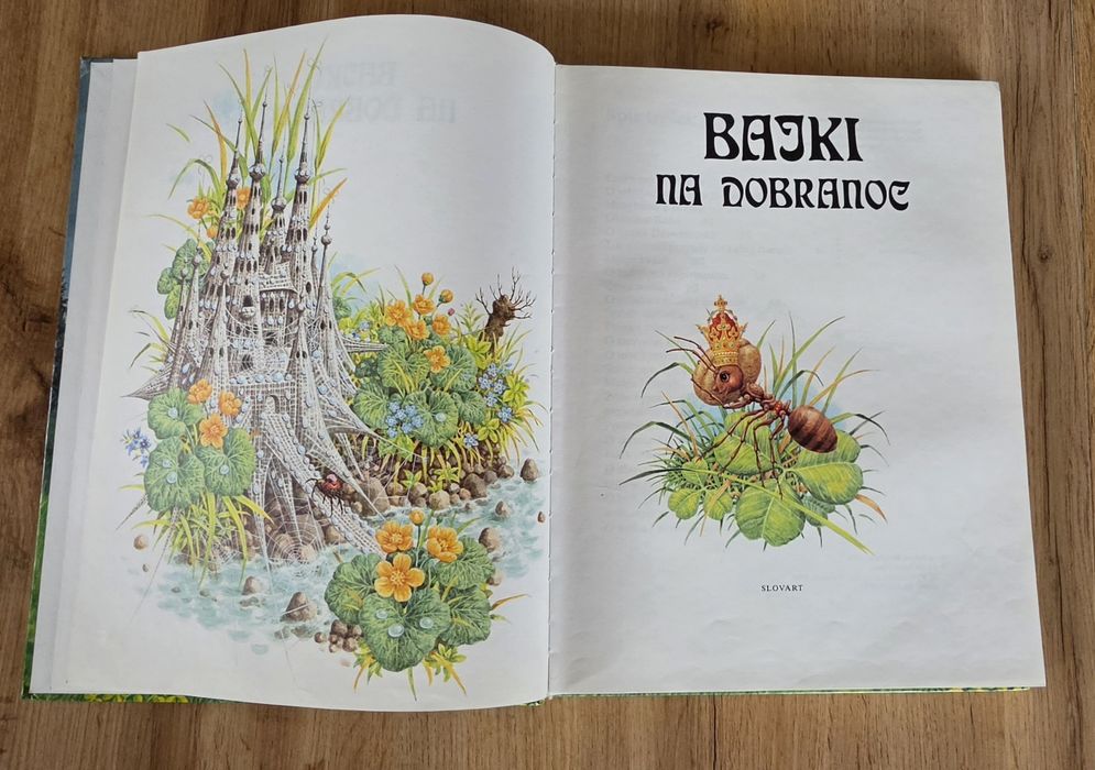 Książka vintage PRL Bajki na dobranoc Viera Janusova 1986