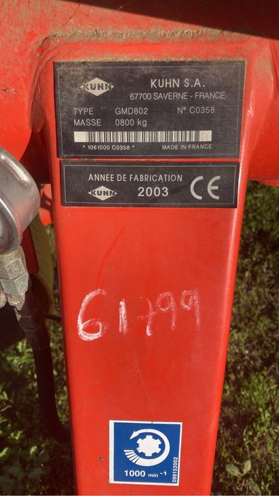 Gadanheira Kuhn GMD 802 Lift Control