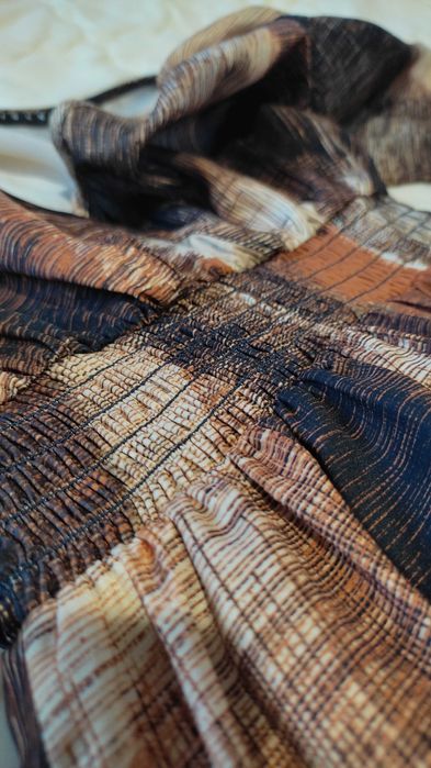 Шелковое платье Sisley XS-S