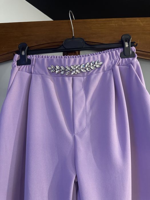 Spodnie letnie lila