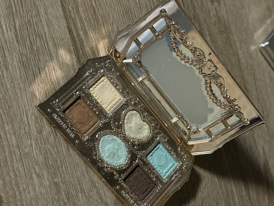 flower knows teddy bear 03 mint chocolate palette палетка тіней