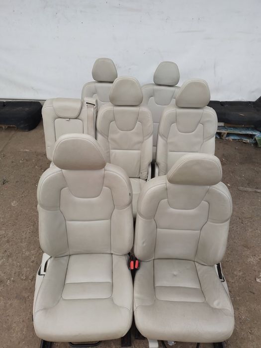 Салон шкіряний на Volvo XC90 7 місць Вольво 16-22 року