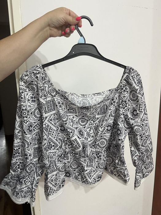 Crop top bluzka biała