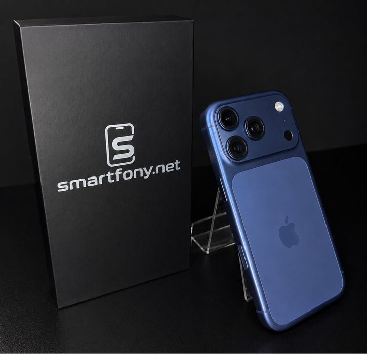 iPhone 17 Pro 256 GB Deep Blue | ESIM | Standard ASIS+ | Bateria 100% | 0 cykli | Gwarancja 12M | NIEAKTYWOWANY