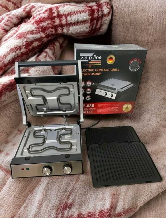 Гриль електричний електрогриль для кухні потужність 3500 вт