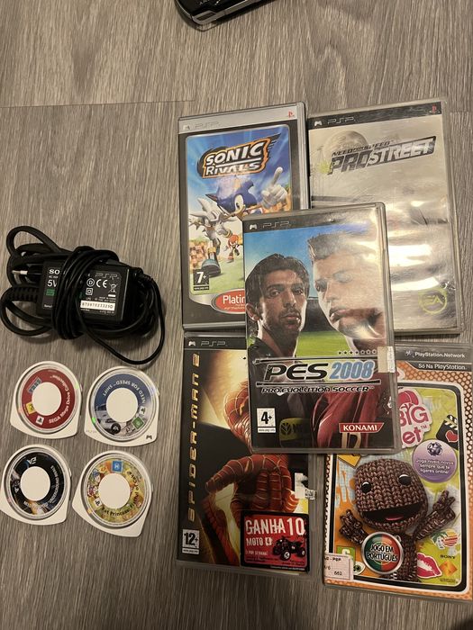 PSP-2000 + Jogos e carregador original